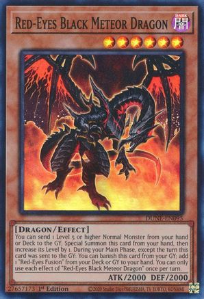 Red-Eyes Black Meteor Dragon (DUNE-EN095) - Duelist Nexus 1st Edition - Premium Yugioh Single from Konami - Just $2.74! Shop now at Game Crave Tournament Store