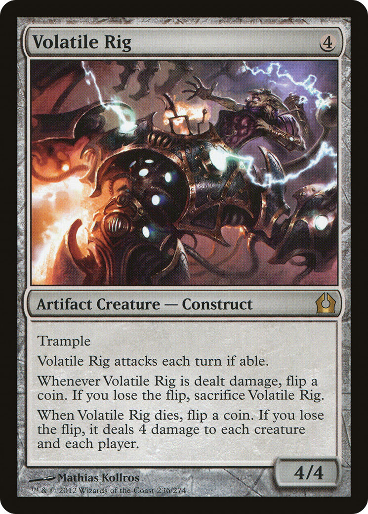 Volatile Rig (RTR-236) - Return to Ravnica - Premium MTG Single from Wizards of the Coast - Just $0.08! Shop now at Game Crave Tournament Store