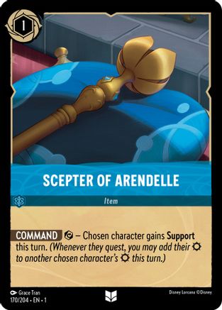 Scepter of Arendelle (170/204) - The First Chapter Cold Foil - Premium Lorcana Single from Disney - Just $0.14! Shop now at Game Crave Tournament Store