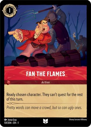 Fan the Flames (131/204) - The First Chapter Cold Foil - Premium Lorcana Single from Disney - Just $0.25! Shop now at Game Crave Tournament Store