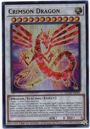Crimson Dragon (DUNE-ENSP1) (DUNE-ENSP1) - Duelist Nexus Limited - Premium Yugioh Single from Konami - Just $3.36! Shop now at Game Crave Tournament Store