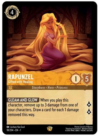 Rapunzel - Gifted with Healing (18/204) - The First Chapter - Premium Lorcana Single from Disney - Just $8.46! Shop now at Game Crave Tournament Store