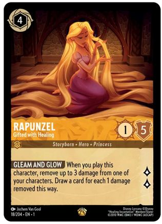 Rapunzel - Gifted with Healing (18/204) - The First Chapter Cold Foil - Premium Lorcana Single from Disney - Just $22.90! Shop now at Game Crave Tournament Store