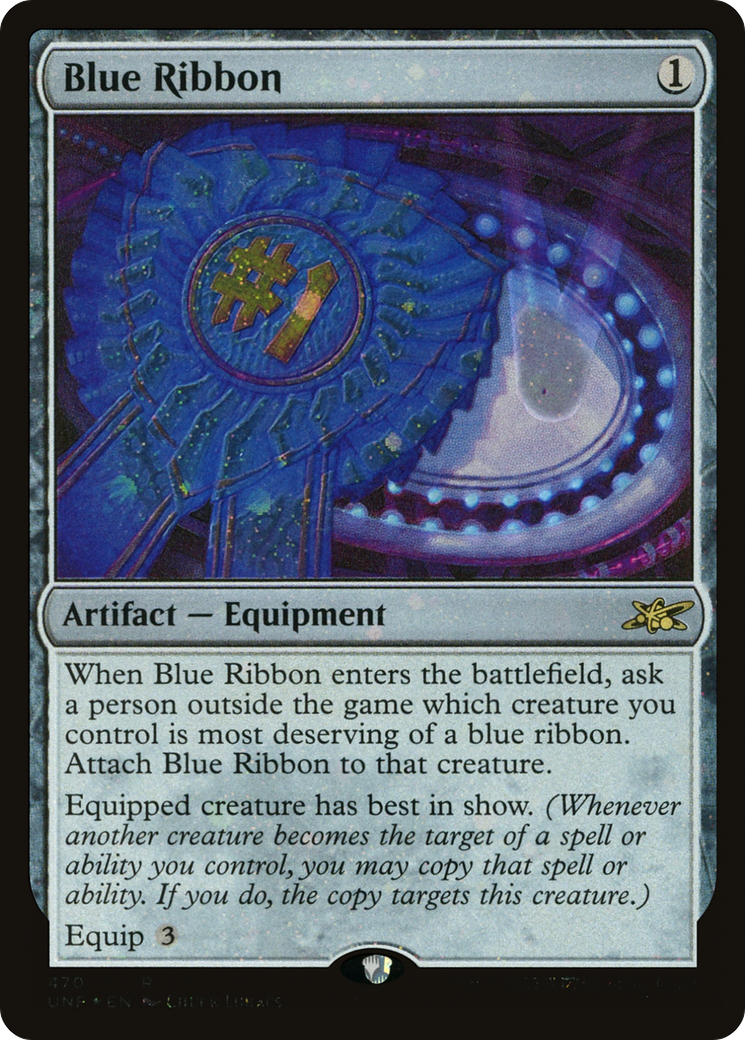 Blue Ribbon (UNF-470) - Unfinity Foil - Premium MTG Single from Wizards of the Coast - Just $0.08! Shop now at Game Crave Tournament Store