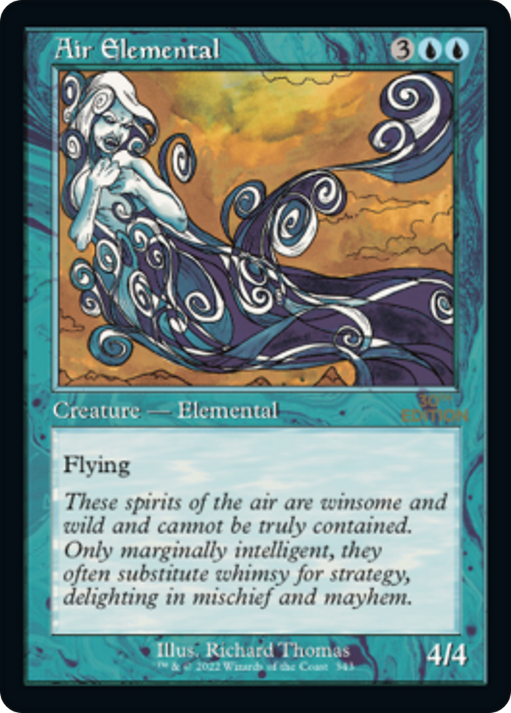 Air Elemental (30A-343) - 30th Anniversary Edition - Premium MTG Single from Wizards of the Coast - Just $10.36! Shop now at Game Crave Tournament Store