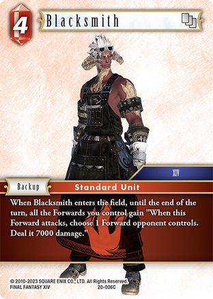 Blacksmith (DAWN OF HEROES) Foil - Premium Final Fantasy Single from Dawn of Heroes - Just $0.25! Shop now at Game Crave Tournament Store