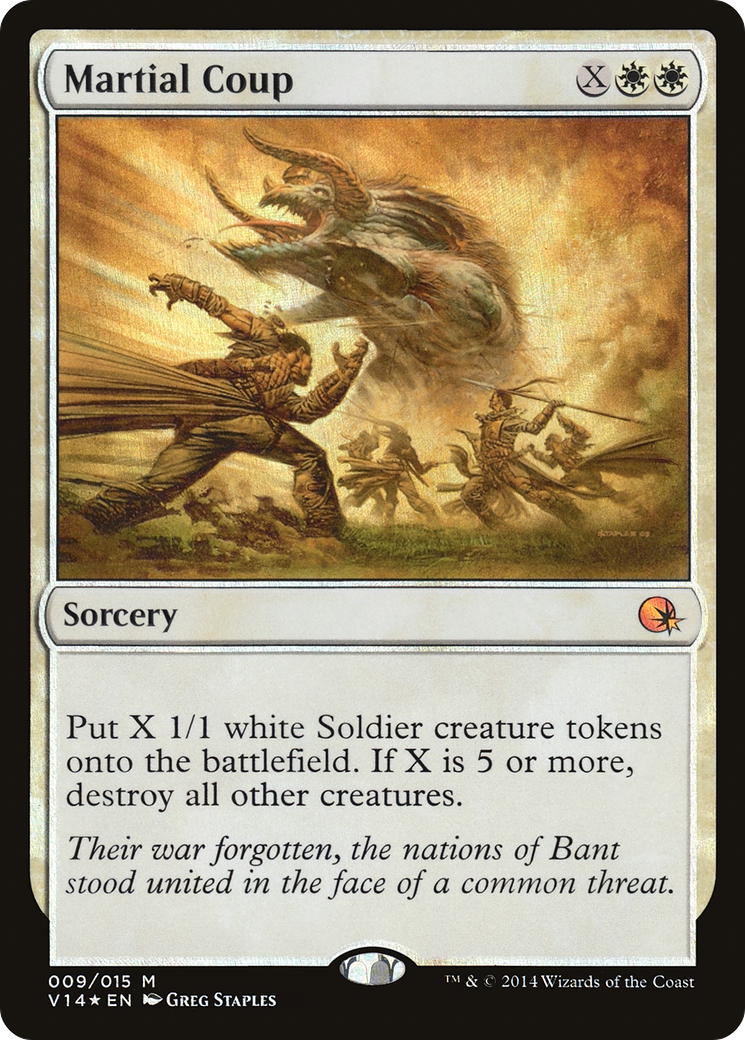 Martial Coup (V14-009) - From the Vault: Annihilation Foil - Premium MTG Single from Wizards of the Coast - Just $0.20! Shop now at Game Crave Tournament Store