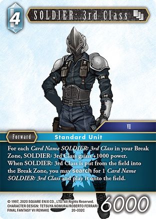 SOLDIER: 3rd Class (DAWN OF HEROES) Foil - Premium Final Fantasy Single from Dawn of Heroes - Just $0.28! Shop now at Game Crave Tournament Store