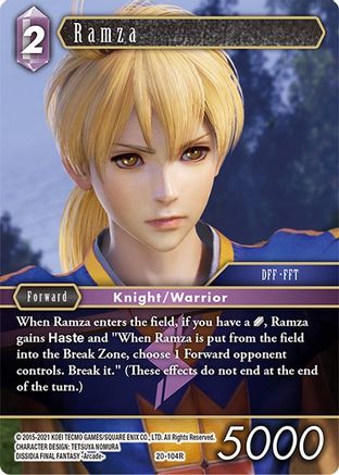 Ramza (DAWN OF HEROES) Foil - Premium Final Fantasy Single from Dawn of Heroes - Just $0.25! Shop now at Game Crave Tournament Store