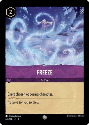 Freeze (63/204) - The First Chapter Cold Foil - Premium Lorcana Single from Disney - Just $0.08! Shop now at Game Crave Tournament Store
