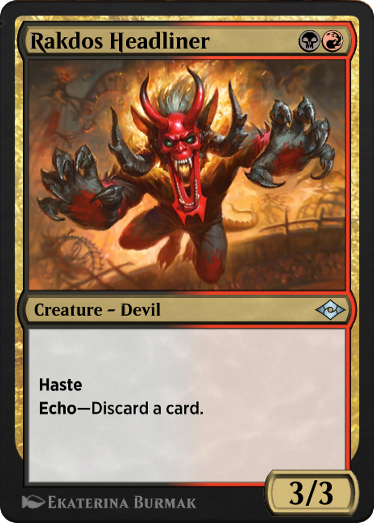Rakdos Headliner (J21-709) - Jumpstart: Historic Horizons - Premium MTG Single from Wizards of the Coast - Just $0! Shop now at Game Crave Tournament Store