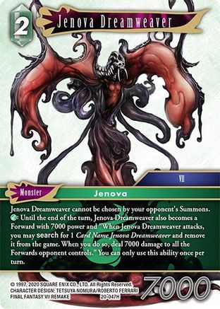 Jenova Dreamweaver (DAWN OF HEROES) Foil - Premium Final Fantasy Single from Dawn of Heroes - Just $0.50! Shop now at Game Crave Tournament Store
