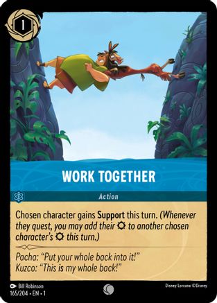Work Together (165/204) - The First Chapter Cold Foil - Premium Lorcana Single from Disney - Just $0.09! Shop now at Game Crave Tournament Store