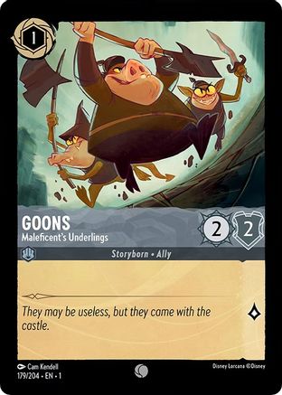 Goons - Maleficent's Underlings (179/204) - The First Chapter Cold Foil - Premium Lorcana Single from Disney - Just $0.08! Shop now at Game Crave Tournament Store