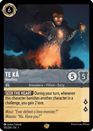 Te Ka - Heartless (192/204) - The First Chapter - Premium Lorcana Single from Disney - Just $0.45! Shop now at Game Crave Tournament Store