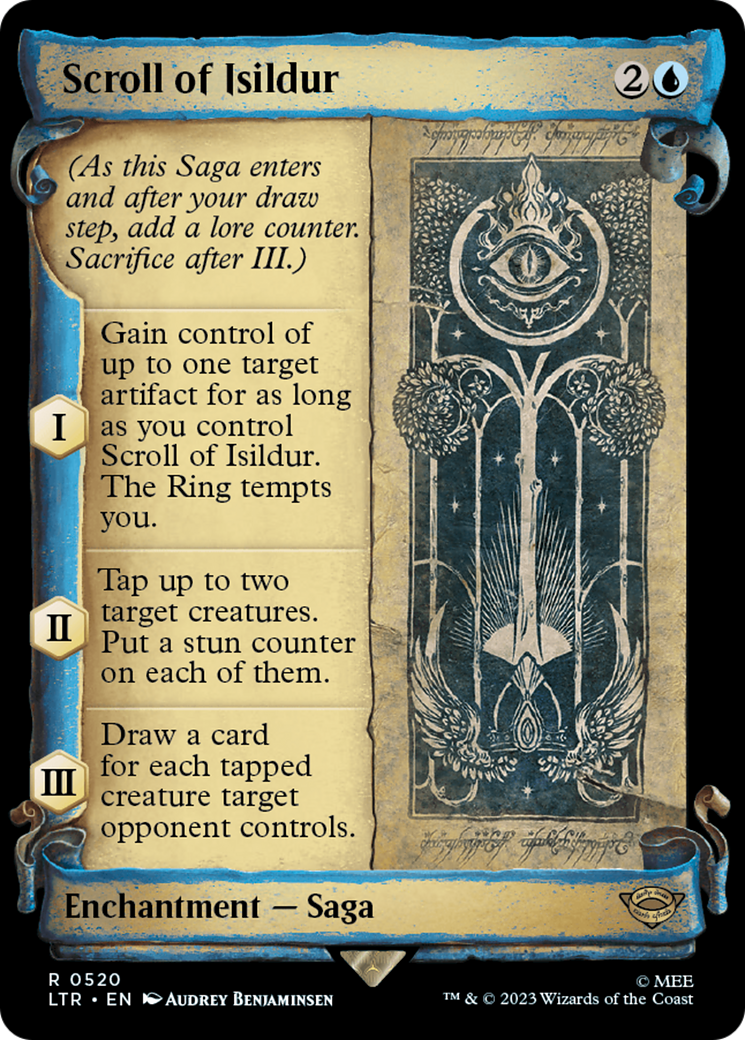 Scroll of Isildur (LTR-520) - The Lord of the Rings: Tales of Middle-earth: (Showcase) Foil - Premium MTG Single from Wizards of the Coast - Just $0.76! Shop now at Game Crave Tournament Store