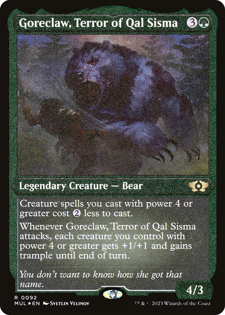 Goreclaw, Terror of Qal Sisma (MUL-092) - Multiverse Legends Etched Foil - Premium MTG Single from Wizards of the Coast - Just $0.74! Shop now at Game Crave Tournament Store