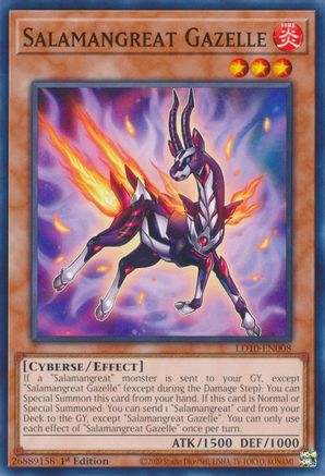 Salamangreat Gazelle (LD10-EN008) - Legendary Duelists: Soulburning Volcano 1st Edition - Premium Yugioh Single from Konami - Just $0.25! Shop now at Game Crave Tournament Store