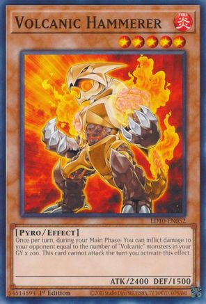 Volcanic Hammerer (LD10-EN052) - Legendary Duelists: Soulburning Volcano 1st Edition - Premium Yugioh Single from Konami - Just $0.25! Shop now at Game Crave Tournament Store