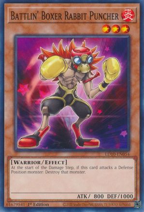 Battlin' Boxer Rabbit Puncher (LD10-EN054) - Legendary Duelists: Soulburning Volcano 1st Edition - Premium Yugioh Single from Konami - Just $0.25! Shop now at Game Crave Tournament Store