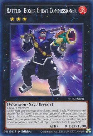 Battlin' Boxer Cheat Commissioner (LD10-EN058) - Legendary Duelists: Soulburning Volcano 1st Edition - Premium Yugioh Single from Konami - Just $0.25! Shop now at Game Crave Tournament Store