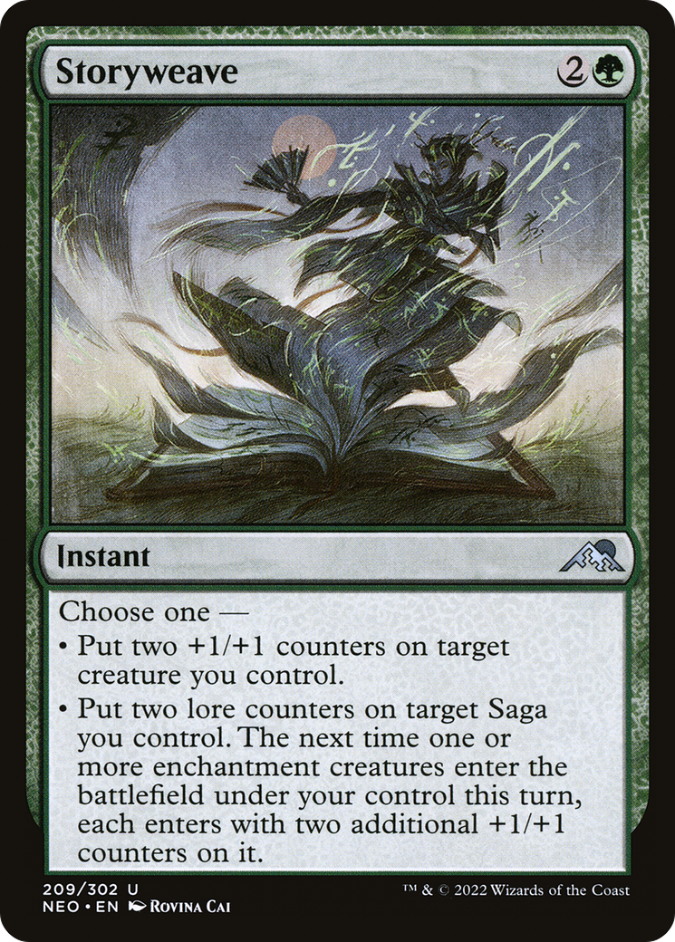 Storyweave (NEO-209) - Kamigawa: Neon Dynasty Foil - Premium MTG Single from Wizards of the Coast - Just $0.08! Shop now at Game Crave Tournament Store