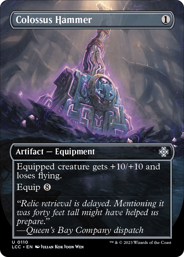 Colossus Hammer (LCC-110) - The Lost Caverns of Ixalan Commander (Borderless) - Premium MTG Single from Wizards of the Coast - Just $1.57! Shop now at Game Crave Tournament Store