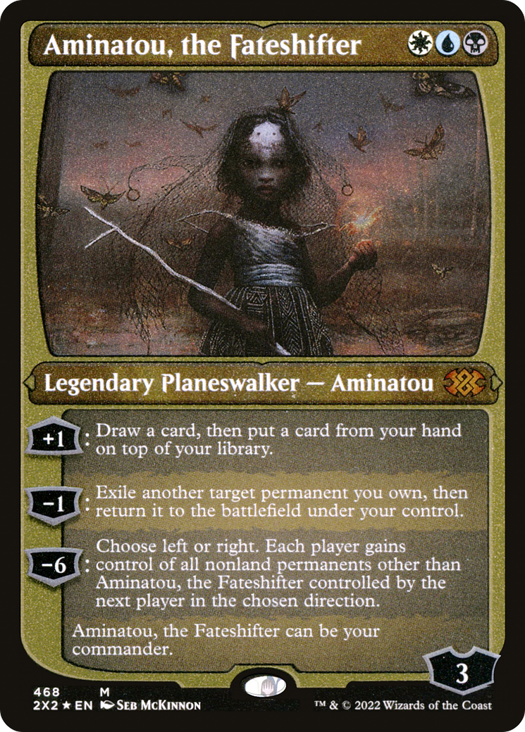 Aminatou, the Fateshifter (2X2-468) - Double Masters 2022 Etched Foil - Premium MTG Single from Wizards of the Coast - Just $3.48! Shop now at Game Crave Tournament Store