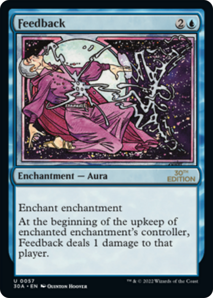 Feedback (30A-057) - 30th Anniversary Edition - Premium MTG Single from Wizards of the Coast - Just $2.06! Shop now at Game Crave Tournament Store