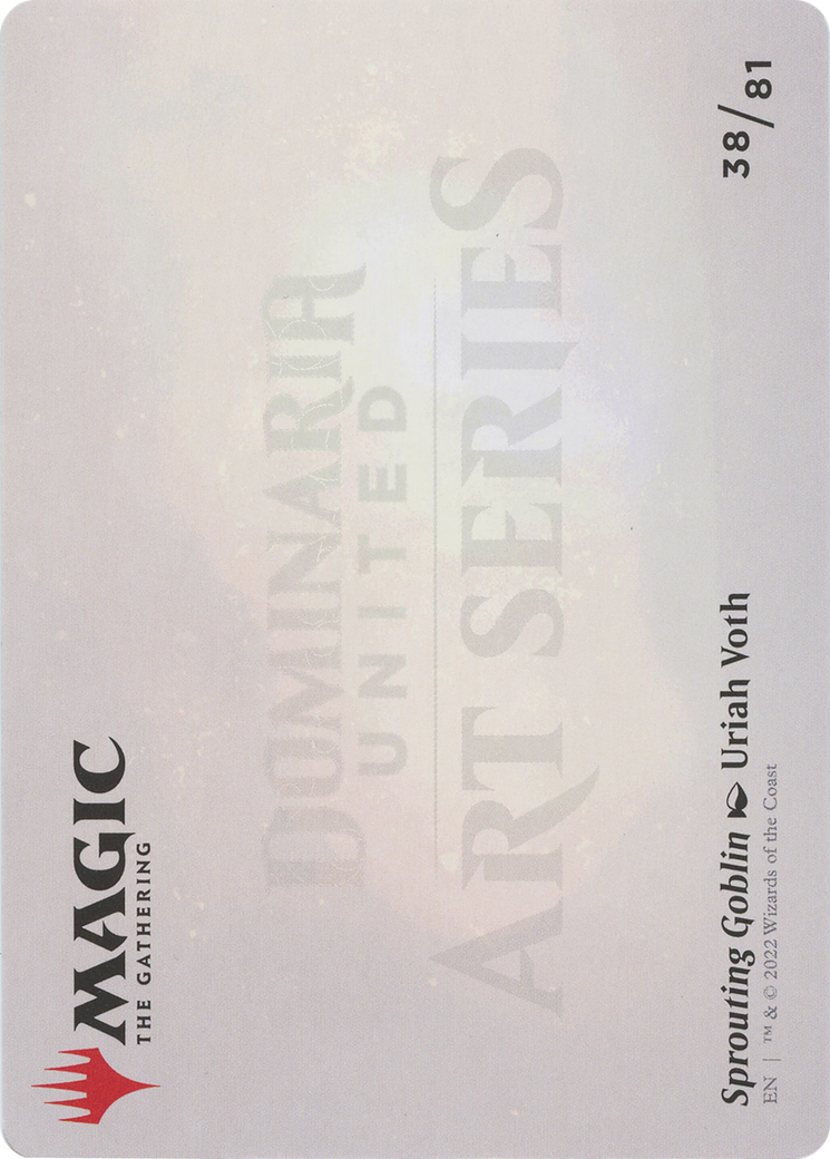 Sprouting Goblin // Sprouting Goblin (ADMU-038) - Dominaria United Art Series (Borderless) - Premium MTG Single from Wizards of the Coast - Just $0! Shop now at Game Crave Tournament Store