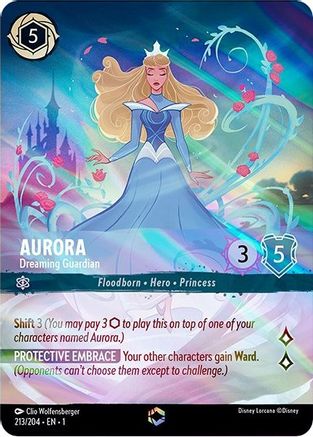 Aurora - Dreaming Guardian (Alternate Art) (213/204) - The First Chapter Holofoil - Premium Lorcana Single from Disney - Just $44.55! Shop now at Game Crave Tournament Store