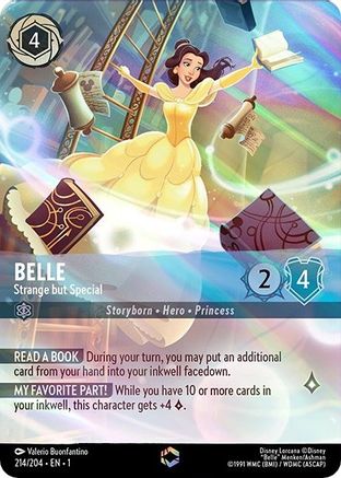 Belle - Strange but Special (Alternate Art) (214/204) - The First Chapter Holofoil - Premium Lorcana Single from Disney - Just $60! Shop now at Game Crave Tournament Store