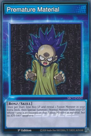 Premature Material (SBC1-ENS20) - Speed Duel: Streets of Battle City 1st Edition - Premium Yugioh Single from Konami - Just $0.25! Shop now at Game Crave Tournament Store