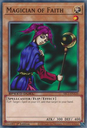 Magician of Faith (A) (SBC1-ENA10) - Speed Duel: Streets of Battle City 1st Edition - Premium Yugioh Single from Konami - Just $0.08! Shop now at Game Crave Tournament Store