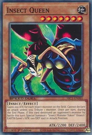 Insect Queen (SBC1-END01) - Speed Duel: Streets of Battle City 1st Edition - Premium Yugioh Single from Konami - Just $0.25! Shop now at Game Crave Tournament Store