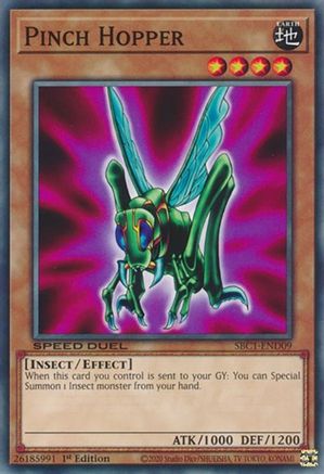 Pinch Hopper (SBC1-END09) - Speed Duel: Streets of Battle City 1st Edition - Premium Yugioh Single from Konami - Just $0.25! Shop now at Game Crave Tournament Store
