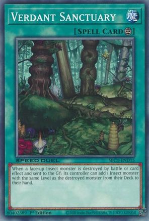 Verdant Sanctuary (SBC1-END15) - Speed Duel: Streets of Battle City 1st Edition - Premium Yugioh Single from Konami - Just $0.08! Shop now at Game Crave Tournament Store