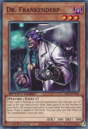 Dr. Frankenderp (SBC1-ENE06) - Speed Duel: Streets of Battle City 1st Edition - Premium Yugioh Single from Konami - Just $0.25! Shop now at Game Crave Tournament Store