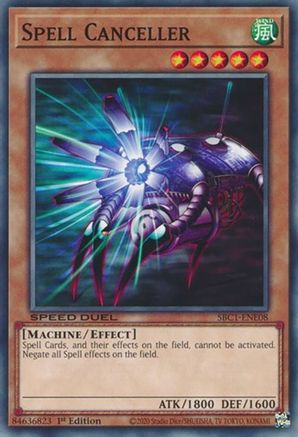 Spell Canceller (SBC1-ENE08) - Speed Duel: Streets of Battle City 1st Edition - Premium Yugioh Single from Konami - Just $0.25! Shop now at Game Crave Tournament Store
