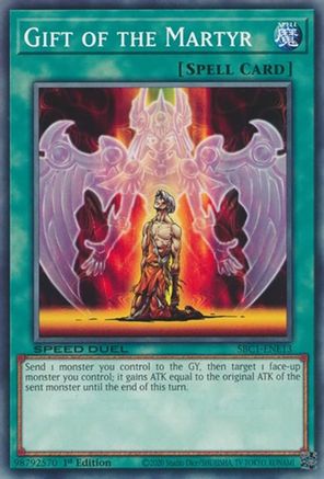 Gift of the Martyr (SBC1-ENE13) - Speed Duel: Streets of Battle City 1st Edition - Premium Yugioh Single from Konami - Just $0.08! Shop now at Game Crave Tournament Store
