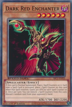 Dark Red Enchanter (SBC1-ENF05) - Speed Duel: Streets of Battle City 1st Edition - Premium Yugioh Single from Konami - Just $0.25! Shop now at Game Crave Tournament Store