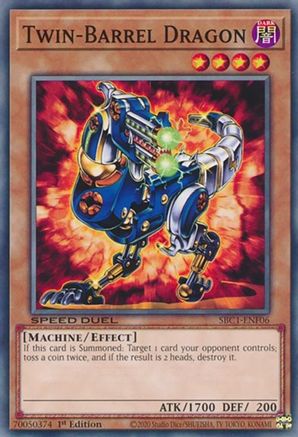Twin-Barrel Dragon (SBC1-ENF06) - Speed Duel: Streets of Battle City 1st Edition - Premium Yugioh Single from Konami - Just $0.08! Shop now at Game Crave Tournament Store