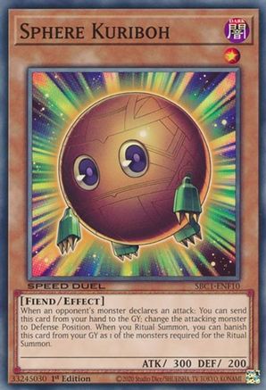 Sphere Kuriboh (SBC1-ENF10) - Speed Duel: Streets of Battle City 1st Edition - Premium Yugioh Single from Konami - Just $0.08! Shop now at Game Crave Tournament Store