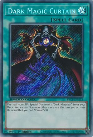 Dark Magic Curtain (Secret Rare) (SBC1-ENG13) - Speed Duel: Streets of Battle City 1st Edition - Premium Yugioh Single from Konami - Just $0.43! Shop now at Game Crave Tournament Store