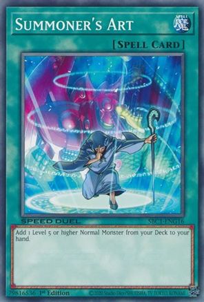 Summoner's Art (SBC1-ENG16) - Speed Duel: Streets of Battle City 1st Edition - Premium Yugioh Single from Konami - Just $0.25! Shop now at Game Crave Tournament Store