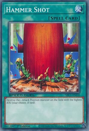 Hammer Shot (SBC1-ENI30) - Speed Duel: Streets of Battle City 1st Edition - Premium Yugioh Single from Konami - Just $0.25! Shop now at Game Crave Tournament Store