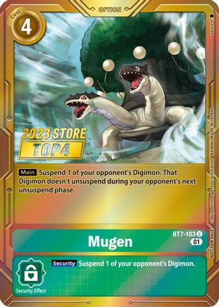 Mugen (2023 Store Top 4) (BT7-103) - Next Adventure Foil - Premium Digimon Single from Bandai - Just $0.27! Shop now at Game Crave Tournament Store