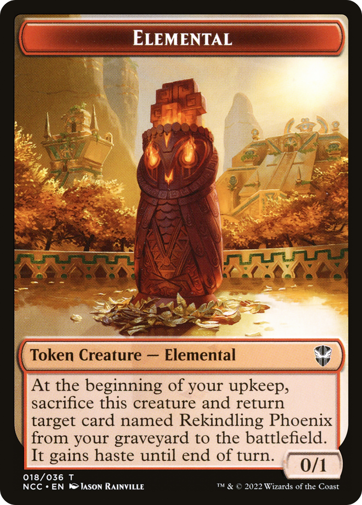 Elemental (TNCC-018) - New Capenna Commander Tokens - Premium MTG Single from Wizards of the Coast - Just $0! Shop now at Game Crave Tournament Store