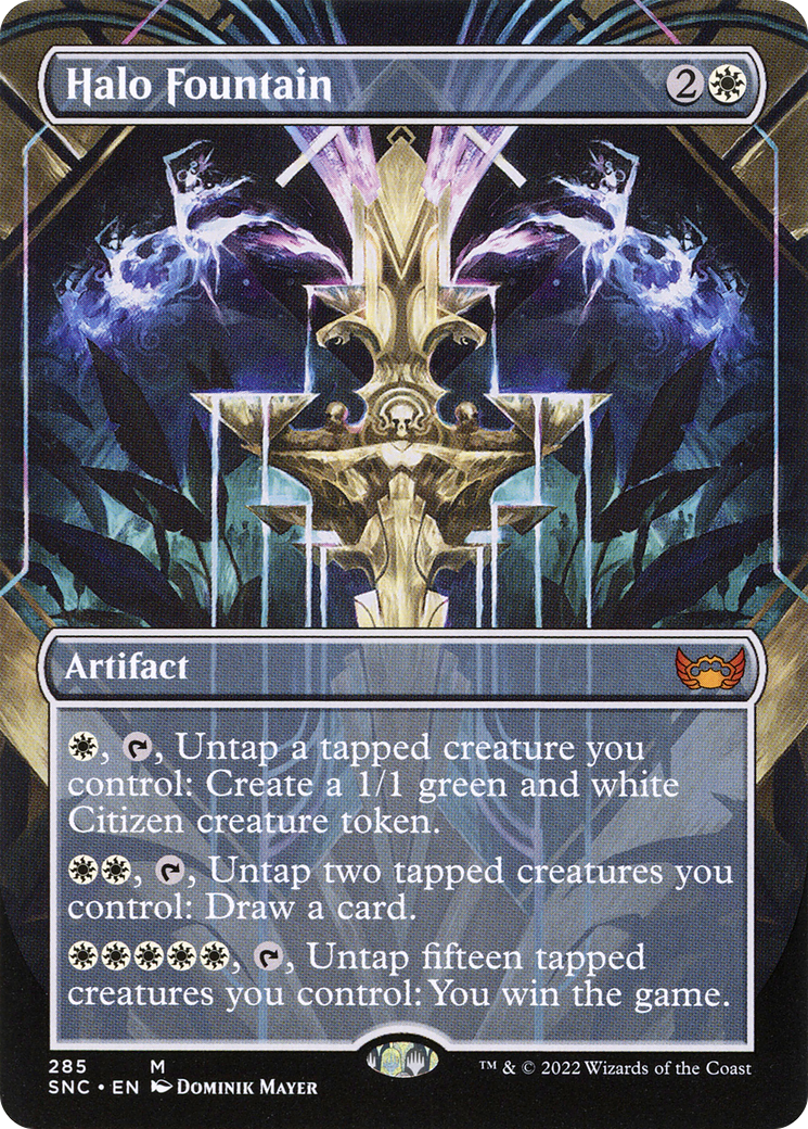 Halo Fountain (SNC-285) - Streets of New Capenna (Borderless) - Premium MTG Single from Wizards of the Coast - Just $1.58! Shop now at Game Crave Tournament Store