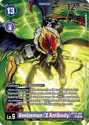Beelzemon (X Antibody) (Premium Binder Set) (BT12-085) - Across Time - Premium Digimon Single from Bandai - Just $3.34! Shop now at Game Crave Tournament Store